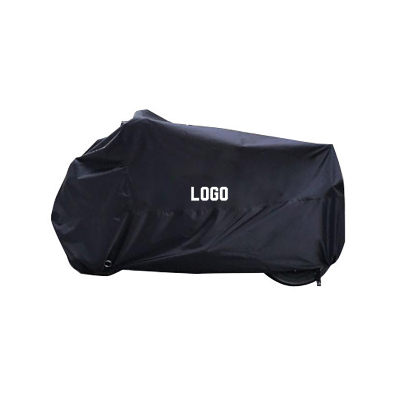 Schwarze lose Motorradabdeckung aus Polyester-Taft mit bedruckbarem Logo